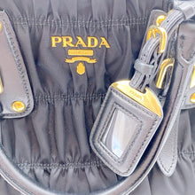 Load image into Gallery viewer, Prada Black Tessuto Gaufre Handle Bag TWS pop