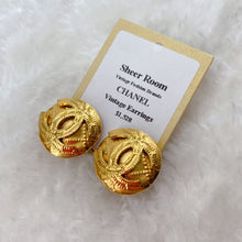 Load image into Gallery viewer, Chanel gold double C logo Earrings