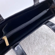Load image into Gallery viewer, Chanel Black Patent Leather Tote Bag