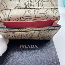 Load image into Gallery viewer, Prada Printed Textured-leather Cardholder