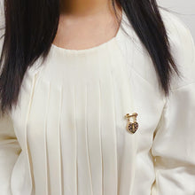 Load image into Gallery viewer, Chanel Love heart crystal Brooch