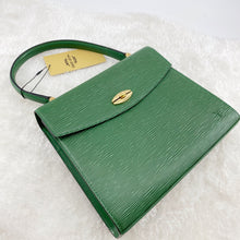 Load image into Gallery viewer, Louis Vuitton Green Leather Marlesherbes Bag