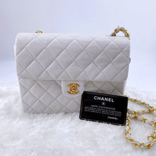 Load image into Gallery viewer, Chanel Pure White Mini Flap Bag