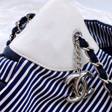 Load image into Gallery viewer, Chanel rialto beach stripe canvas chain bag