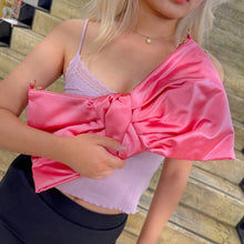 Load image into Gallery viewer, VALENTINO Pink Big Bow Clutch/ shoulder bag