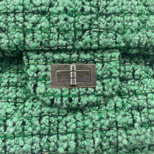Load image into Gallery viewer, Chanel 2.55 Flap Bag in Green Tweed
