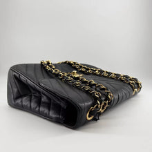 Load image into Gallery viewer, Chanel Black Chevron Shoulder Bag