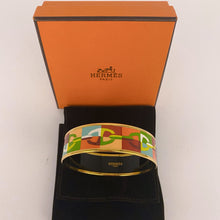 Load image into Gallery viewer, Hermes Wide Enamel Bangle Bracelet