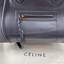 Load image into Gallery viewer, Celine Black Leather Medium Phantom Luggage Tote