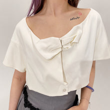 Load image into Gallery viewer, Chloe White Bow Shirt