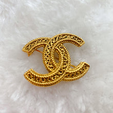 Load image into Gallery viewer, CHANEL Vintage Double C Golden Brooch