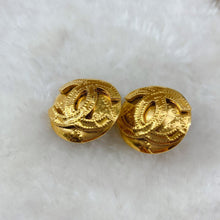 Load image into Gallery viewer, Chanel gold double C logo Earrings