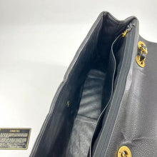 Load image into Gallery viewer, Chanel Black Chevron Shoulder Bag