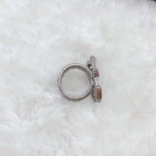 Load image into Gallery viewer, Chanel CC logo with crystal Ring TWS