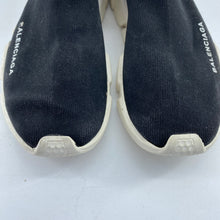 Load image into Gallery viewer, Balenciaga Black & White Speed Sneakers