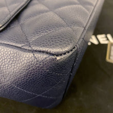Load image into Gallery viewer, Chanel Navy Classic Flap Jumbo