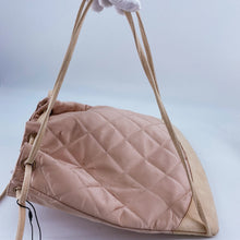 Load image into Gallery viewer, CHANEL Vintage Quilted Satin and Suede Drawstring Backpack