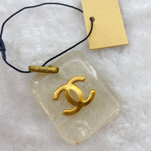 Load image into Gallery viewer, Chanel CC White Clear Plastic Pendant