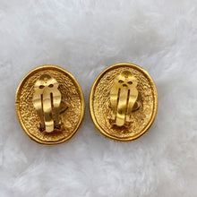 Load image into Gallery viewer, CHANEL vintage gold earrings