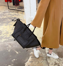 Load image into Gallery viewer, Celine Black Leather Medium Phantom Luggage Tote
