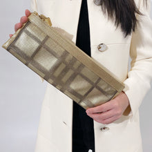 Load image into Gallery viewer, Burberry gold clutch TWS