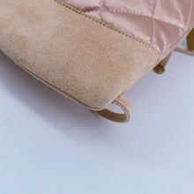 Load image into Gallery viewer, CHANEL Vintage Quilted Satin and Suede Drawstring Backpack