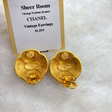 Load image into Gallery viewer, CHANEL vintage gold earrings