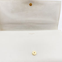 Load image into Gallery viewer, Yves Saint Laurent White Textured Leather Y-ligne Clutch