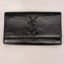 Load image into Gallery viewer, Yves Saint Laurent Black Leather Clutch Wallet