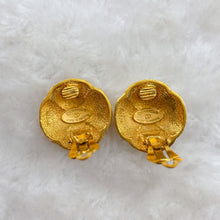 Load image into Gallery viewer, CHANEL vintage gold earrings