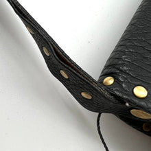 Load image into Gallery viewer, Céline Studded Black Leather Baguette
