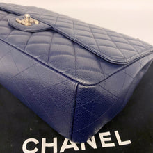 Load image into Gallery viewer, Chanel Navy Classic Flap Jumbo
