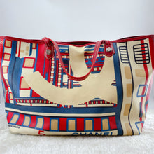 Load image into Gallery viewer, Chanel No.5 Vintage Flower Pattern Red Tote