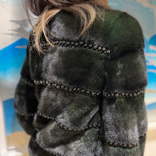 Load image into Gallery viewer, VTO DTM Dark Green Mink coat