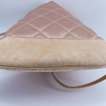 Load image into Gallery viewer, CHANEL Vintage Quilted Satin and Suede Drawstring Backpack