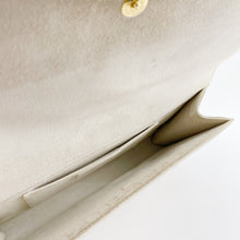 Load image into Gallery viewer, Yves Saint Laurent White Textured Leather Y-ligne Clutch