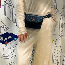 Load image into Gallery viewer, Chanel Black Gold Bag Bum bag Belt