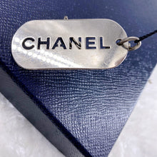 Load image into Gallery viewer, Chanel silver key chain plaque TWS