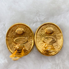 Load image into Gallery viewer, CHANEL vintage gold earrings