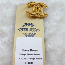 Load image into Gallery viewer, CHANEL Vintage Double C Golden Brooch