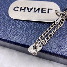 Load image into Gallery viewer, Chanel silver key chain plaque TWS