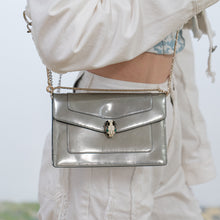 Load image into Gallery viewer, BVLGARI Medium Metallic Serpenti Forever Shoulder Bag