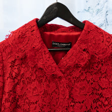 Load image into Gallery viewer, Dolce Gabbana red lace jacket