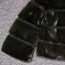 Load image into Gallery viewer, VTO DTM Dark Green Mink coat