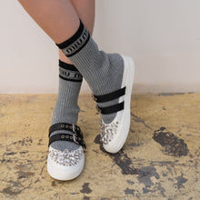 Load image into Gallery viewer, Miu Miu Lurex Knit Hi-top Sneakers TWS