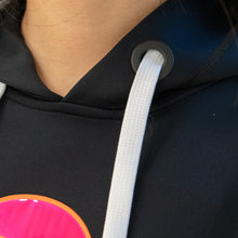 Load image into Gallery viewer, Fendi Black Neoprene Reflective Karlito Detailed Hoodie TWS