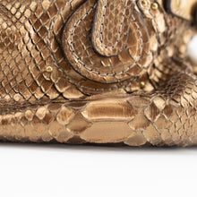 Load image into Gallery viewer, Chloé Paddington Hobo Snake Metallic Bronze Brown Gold Python Skin Leather Shoulder Bag