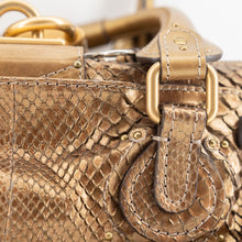 Load image into Gallery viewer, Chloé Paddington Hobo Snake Metallic Bronze Brown Gold Python Skin Leather Shoulder Bag