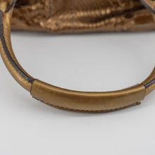 Load image into Gallery viewer, Chloé Paddington Hobo Snake Metallic Bronze Brown Gold Python Skin Leather Shoulder Bag