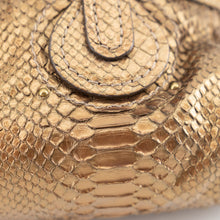 Load image into Gallery viewer, Chloé Paddington Hobo Snake Metallic Bronze Brown Gold Python Skin Leather Shoulder Bag